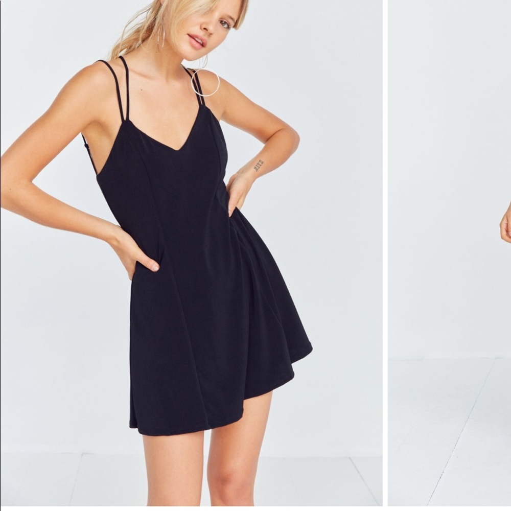 Strappy low back mini dress
